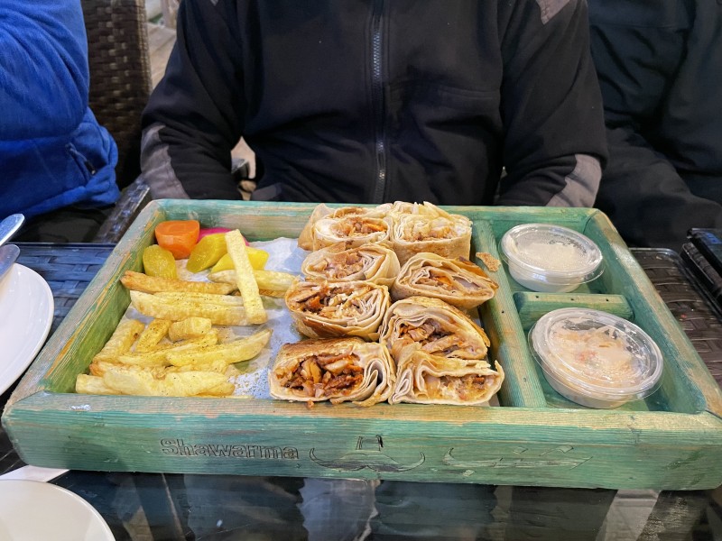 Typisches syrisches Mittagessen